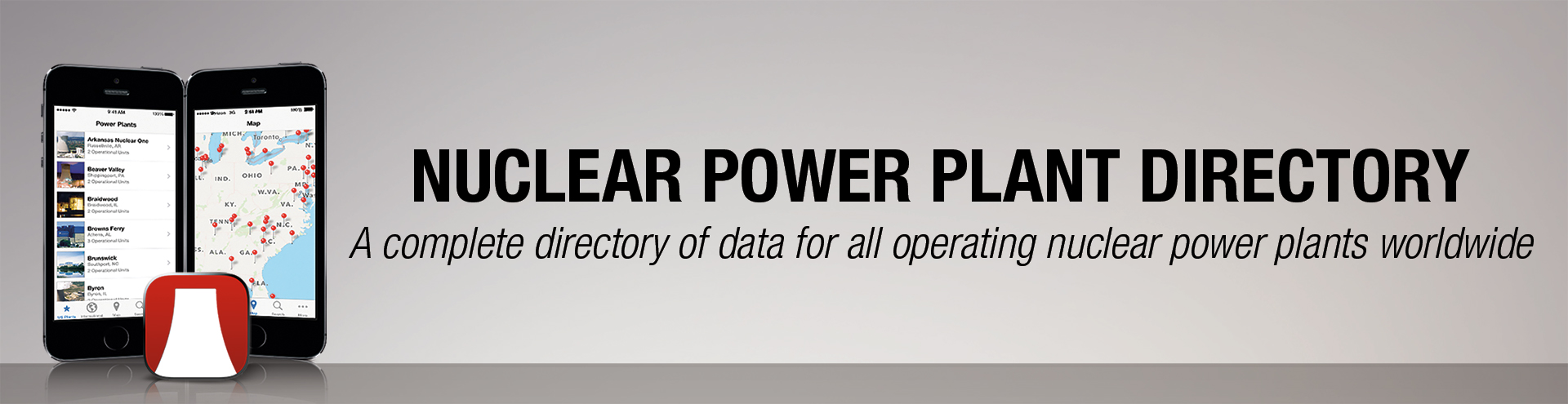 curtiss-wright nuclear power plant directory app on iphone screens